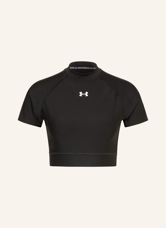 UNDER ARMOUR Krátké tričko HEATGEAR® ČERNÁ