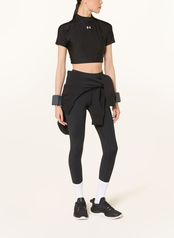 UNDER ARMOUR Cropped shirt HEATGEAR® ZWART
