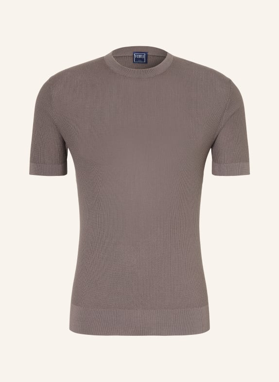 FEDELI Strickshirt TAUPE