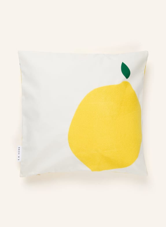 EB HOME Dekokissenhülle LEMON DUNKELGELB / DUNKELGRÜN / HELLBLAU