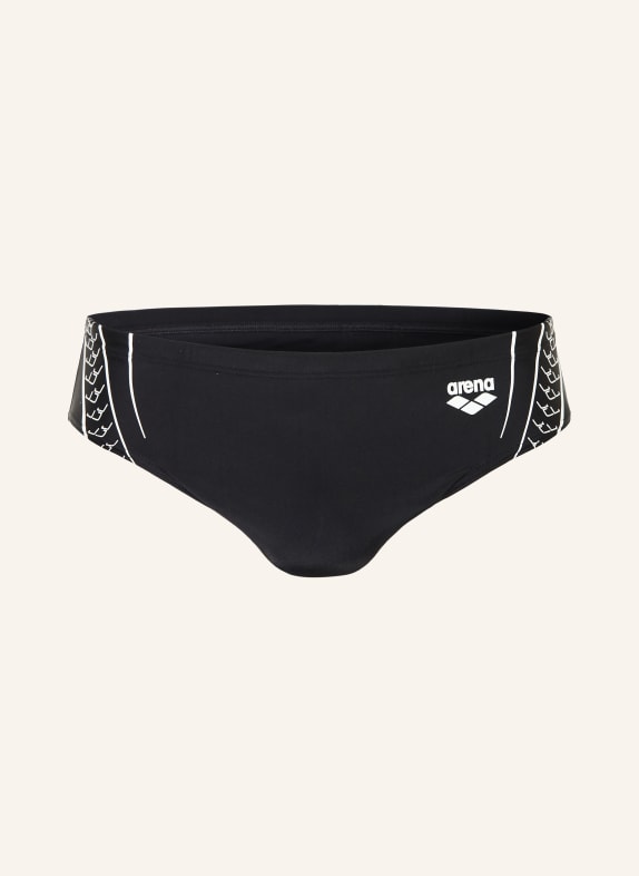 arena Slip de bain DOUBLE GRAPHIC avec protection UV 50+ NOIR / BLANC