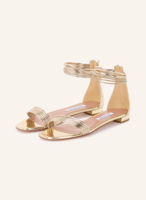 AQUAZZURA Lacksandalen SWAY GOLD