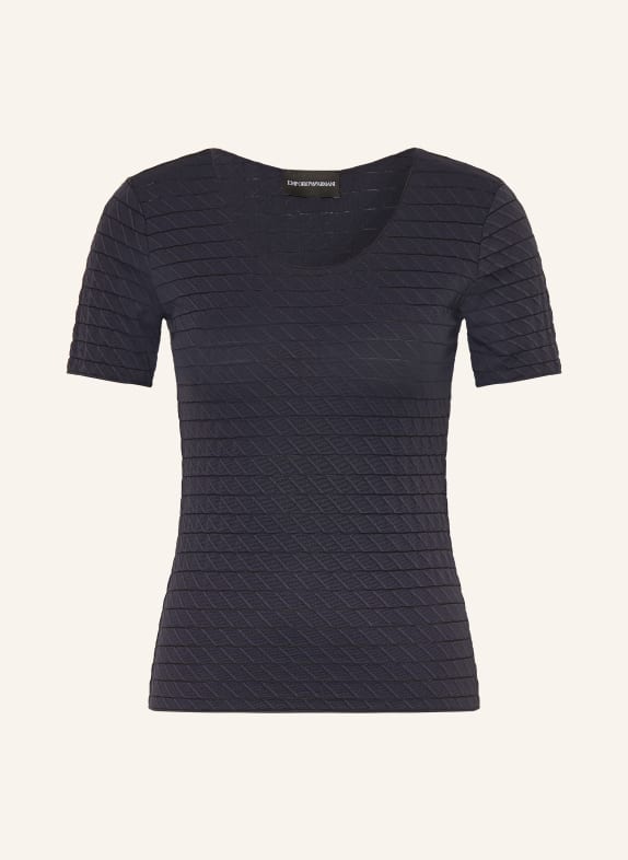 EMPORIO ARMANI tričko TMAVĚ MODRÁ