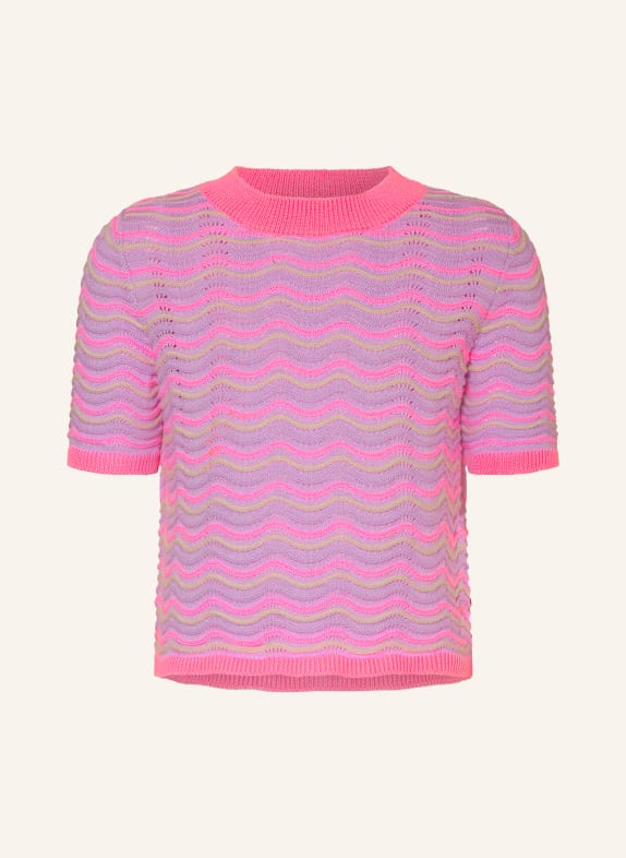 Billieblush knit shirt LIGHT PURPLE / NEON PINK / LIGHT YELLOW