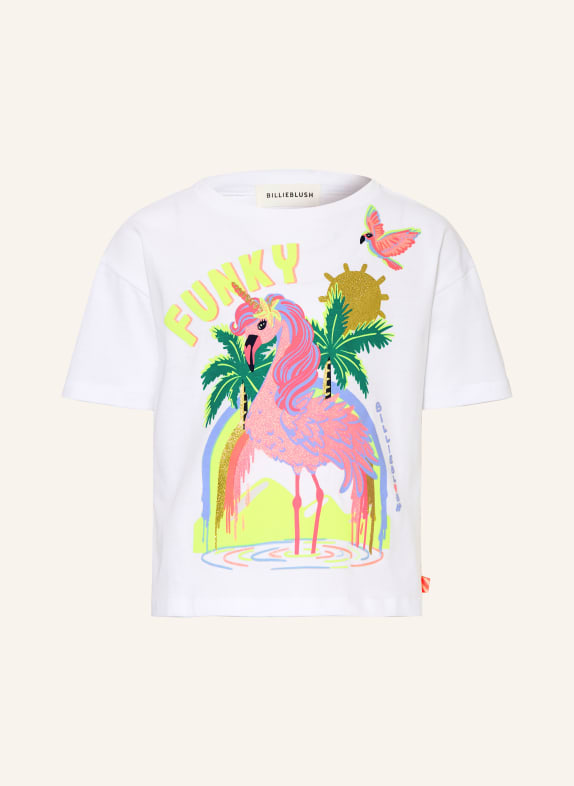 Billieblush T-shirt WHITE / NEON PINK / NEON YELLOW