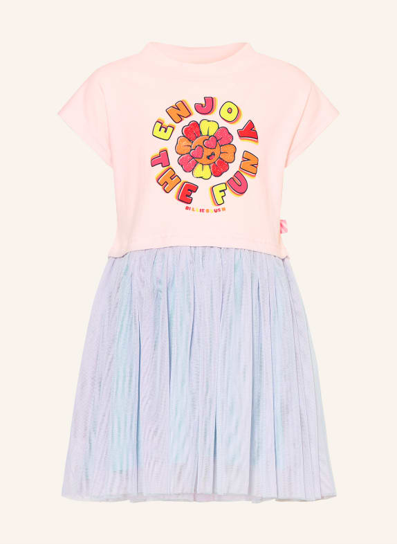 Billieblush Robe en mélange de matières ROSE CLAIR / LILAS CLAIR / ORANGE FLUO