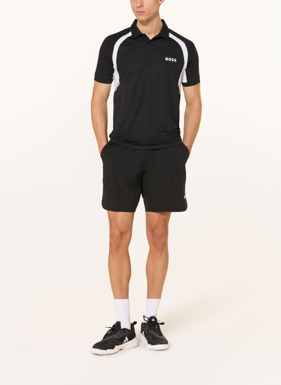 BOSS Functioneel poloshirt TOC ZWART / WIT