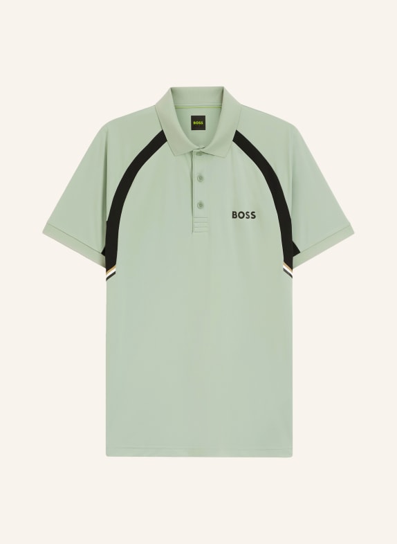 BOSS Funktions-Poloshirt TOC MINT / SCHWARZ