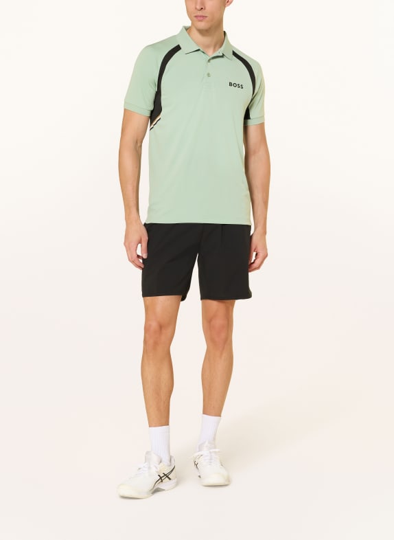 BOSS Functioneel poloshirt TOC MINT / ZWART
