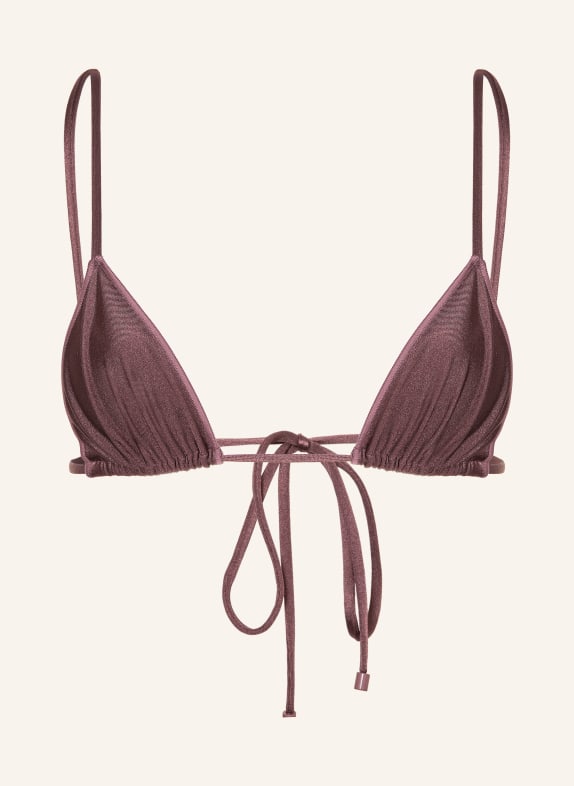 BILALI The Label Triangel-Bikini-Top MAJA DUNKELLILA