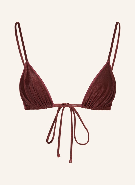 BILALI The Label MAJA triangle bikini top DARK RED