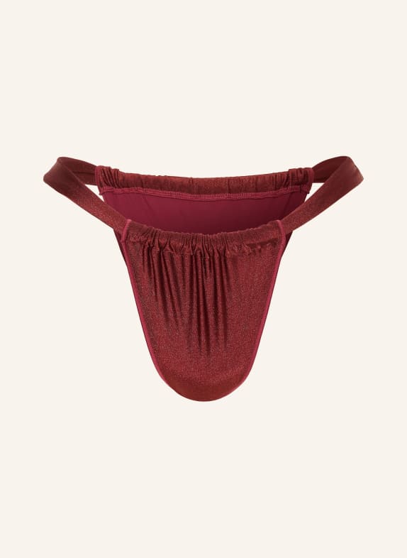 BILALI The Label Bikinové kalhotky brazilky KIRA TMAVĚ ČERVENÁ