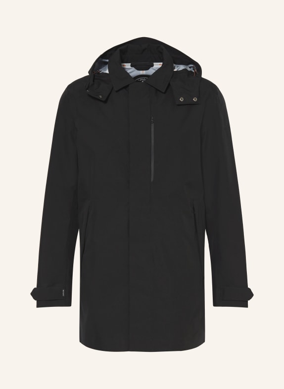SAVE THE DUCK BATTERSEA parka with detachable hood BLACK