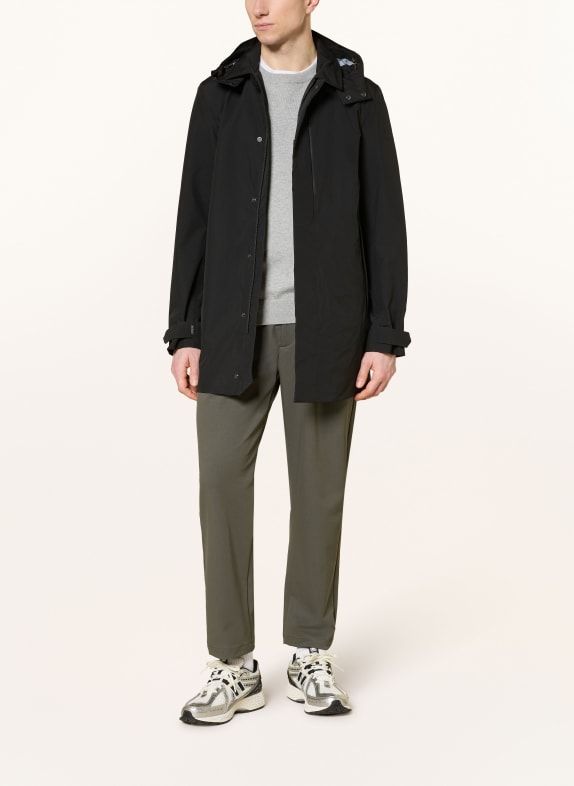 SAVE THE DUCK Parka BATTERSEA mit abnehmbarer Kapuze SCHWARZ