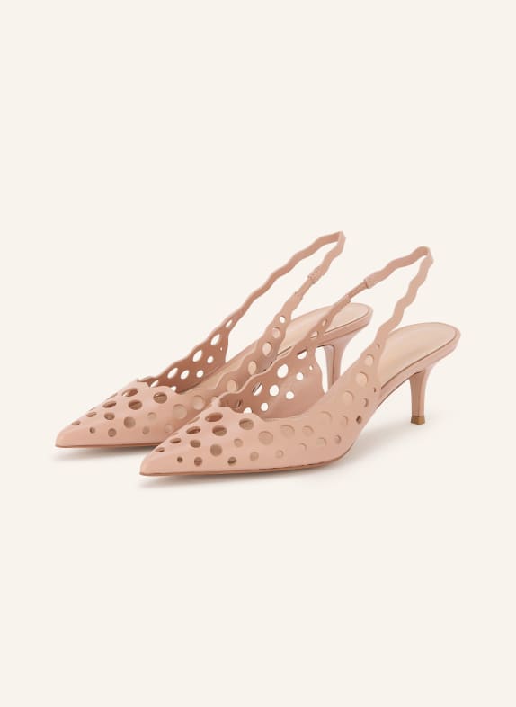 Gianvito Rossi Slingpumps mit Cut-outs ROSÉ