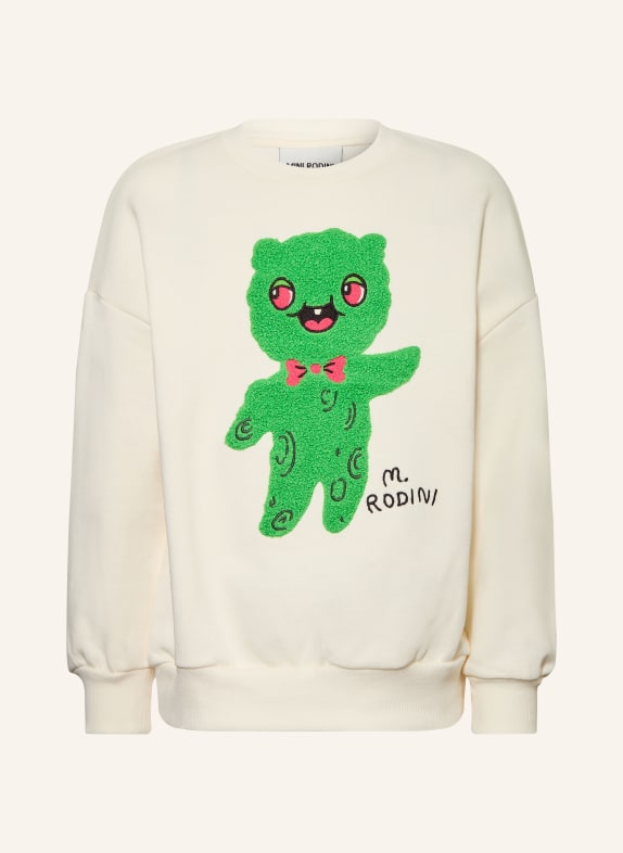 mini rodini Sweatshirt ALIEN CREME / GRÜN