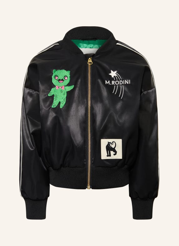 mini rodini Blouson SCHWARZ / GRÜN / WEISS