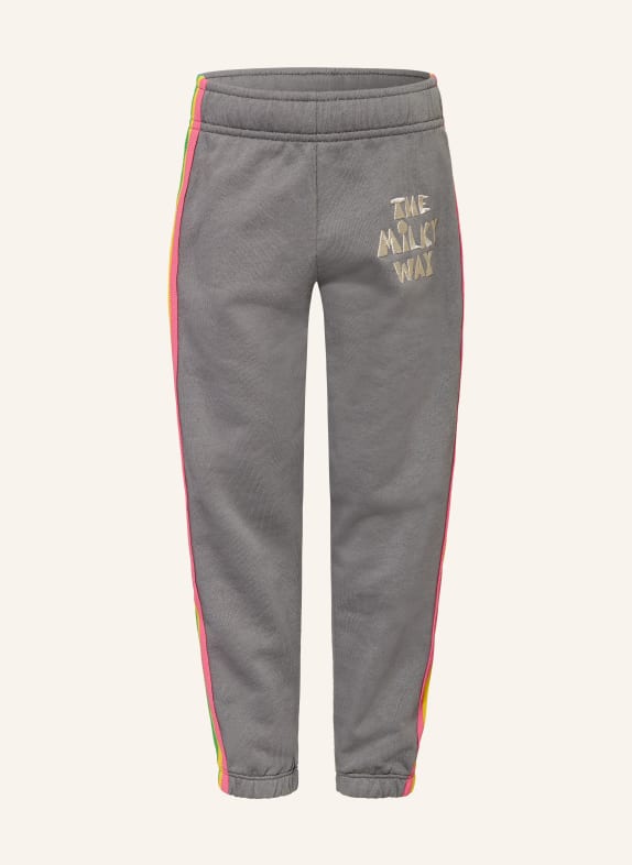 mini rodini Sweatpants GRAU / CREME / PINK