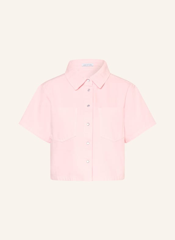 MRS & HUGS denim shirt WHITE