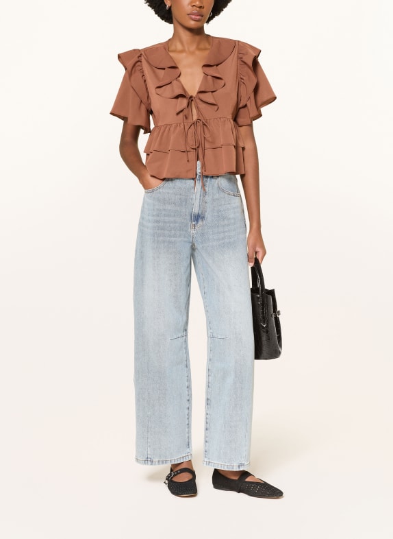 MRS & HUGS Wide Leg Jeans MID BLUE