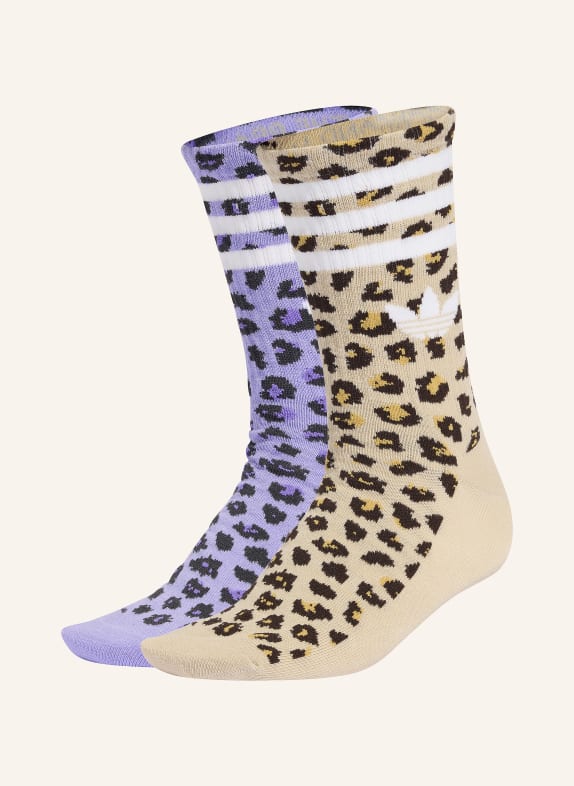 adidas Originals Balení 2 párů ponožek DISNEY CHEETAH GIRLS CREW SVĚTLE FIALOVÁ / BÍLÁ / ČERNÁ
