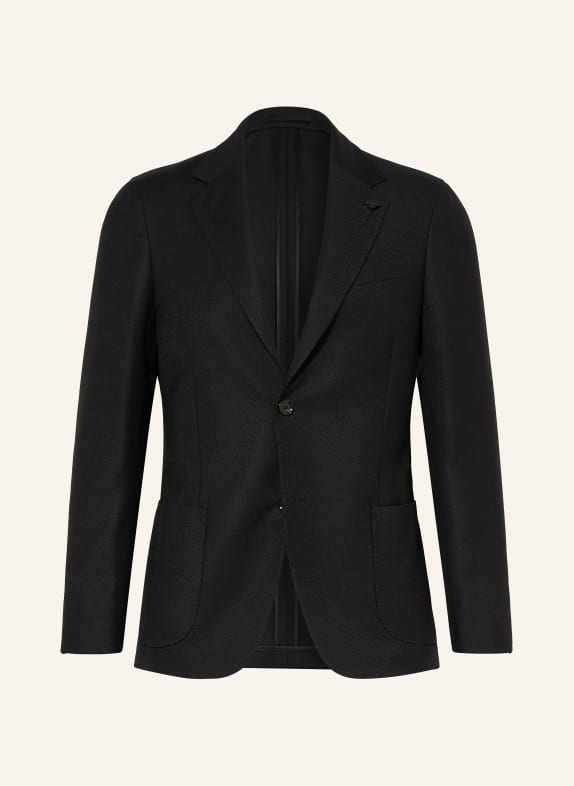 LARDINI Marynarka Extra Slim Fit CZARNY