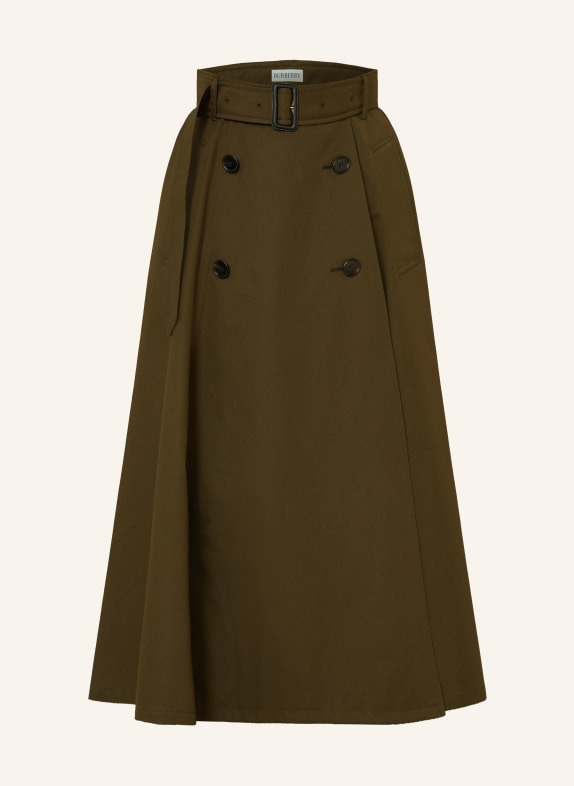 BURBERRY Spódnica kopertowa BRENDA OLIWKOWY