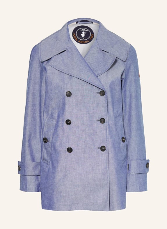 SAVE THE DUCK Trench-Jacke SELA in Jeansoptik BLAU