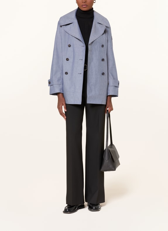 SAVE THE DUCK Trench-Jacke SELA in Jeansoptik BLAU