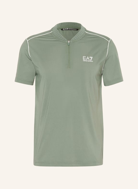 EA7 EMPORIO ARMANI Koszulka TENNIS PRO ZIELONY / BIAŁY
