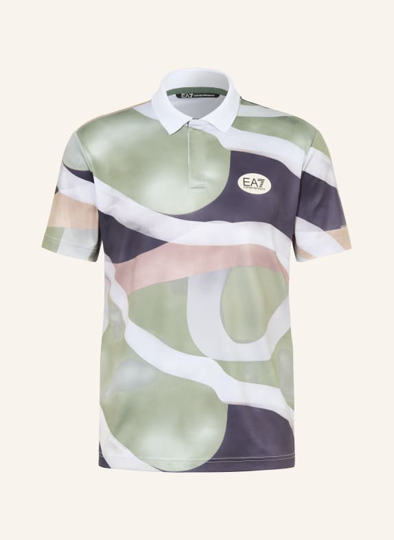 EA7 EMPORIO ARMANI Funktions-Poloshirt TENNIS PRO OLIV / HELLGRAU / DUNKELGRAU