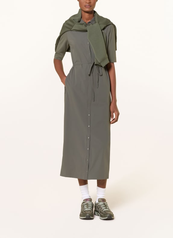 JEANNE BARET Košilové šaty SUMATRA KHAKI