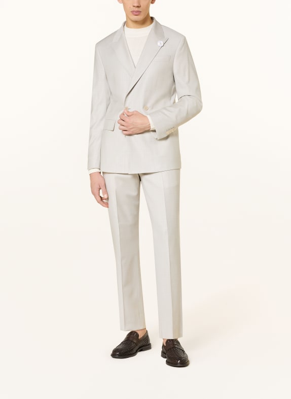 BALDESSARINI Pantalon Regular Fit 1602 Silver Cloud Karo