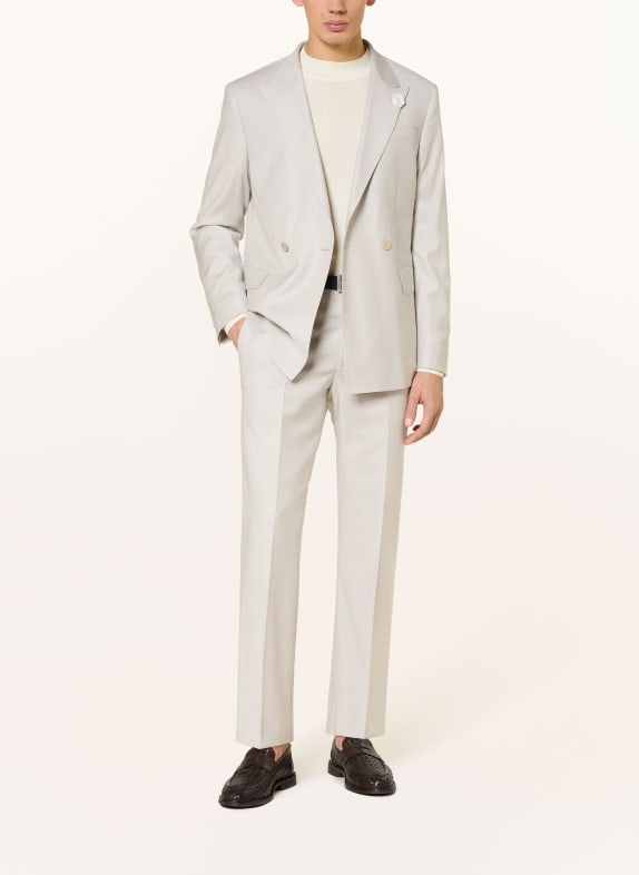 BALDESSARINI  colbert SKYE Slim Fit 1602 Silver Cloud Karo