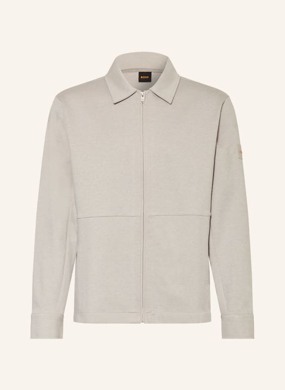 BOSS TWIST sweatshirt jacket LIGHT GRAY
