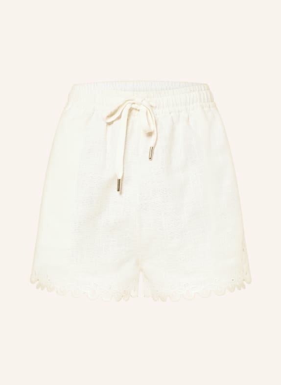 MARANT ÉTOILE Shorts BALYME mit Lochspitze CREME