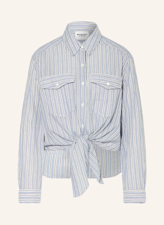 MARANT ÉTOILE Košile NATH TMAVĚ MODRÁ / KRÉMOVÁ / TMAVĚ MODRÁ