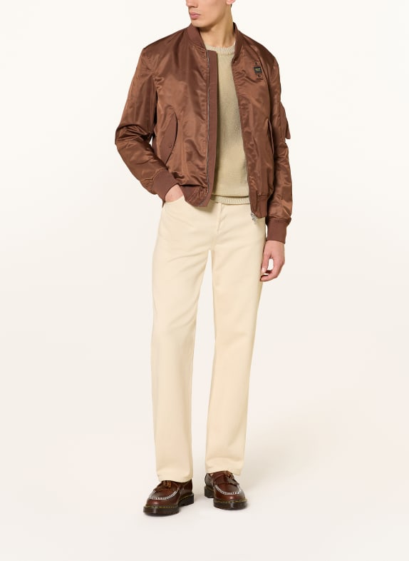 Blauer Blouson ROCKY BRUN