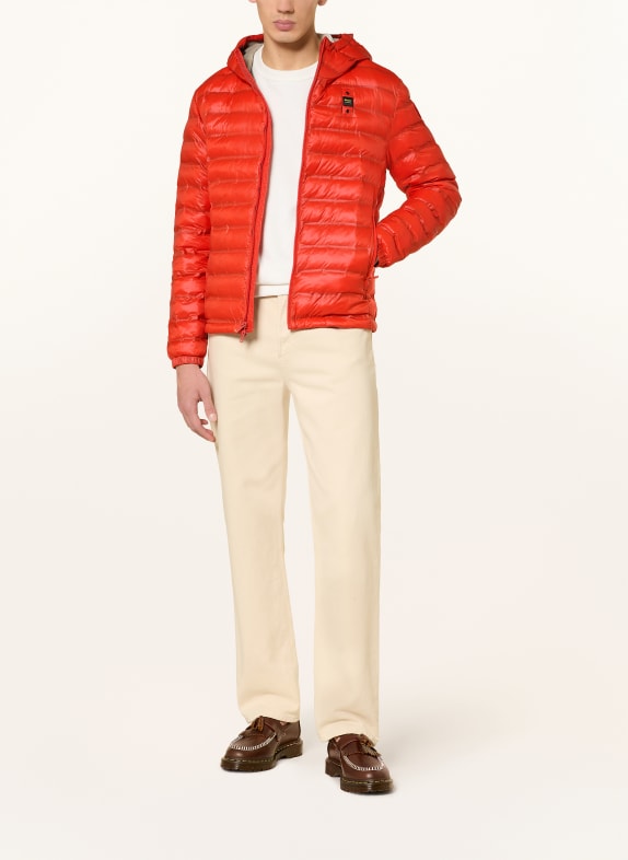 Blauer Quiltad jacka CHARLES ORANGE