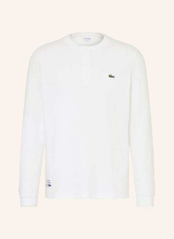 LACOSTE Henley-Shirt WEISS