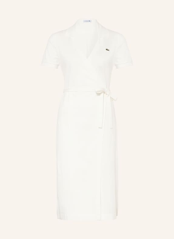 LACOSTE zavinovací šaty BÍLÁ