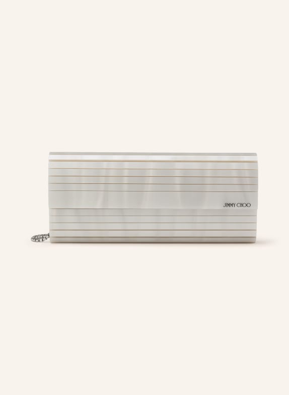 JIMMY CHOO SWEETIE clutch bag CREAM / SILVER