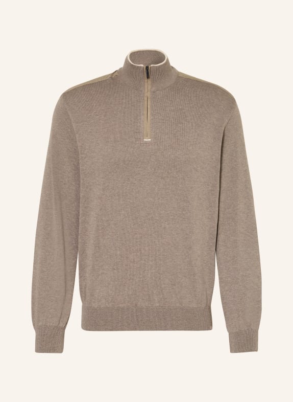 PAUL & SHARK Troyer mit Seide BRAUN