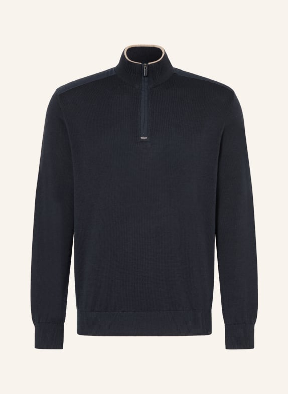 PAUL & SHARK Troyer mit Seide DUNKELBLAU