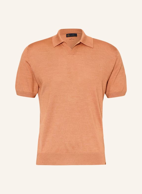 PAUL & SHARK Strick-Poloshirt mit Seide HELLORANGE