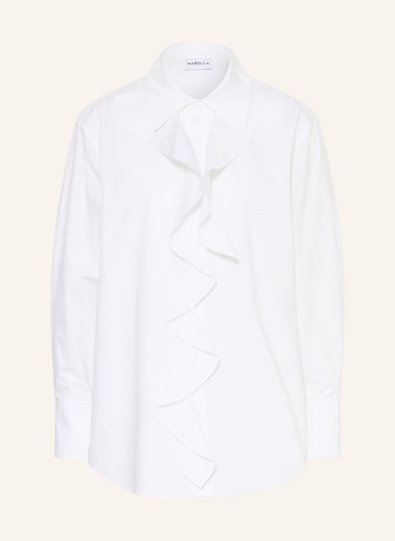 MARELLA Hemdbluse MLLFALESIA mit Volants WEISS