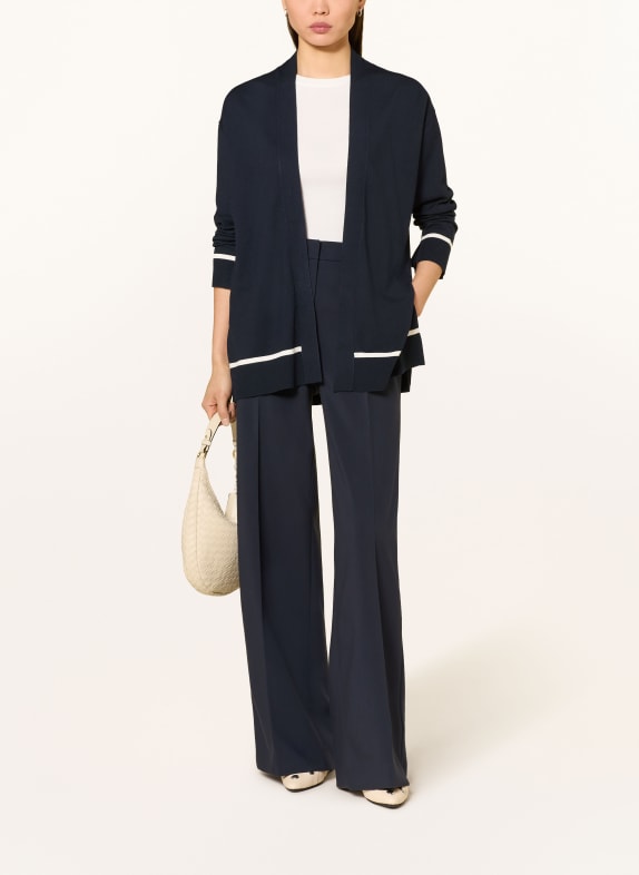 ELENA MIRO breihoes DONKERBLAUW / WIT