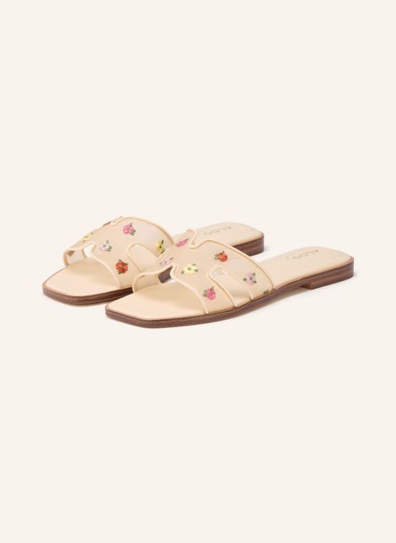 ALDO ITSANDAL mules CREAM / PINK / GREEN