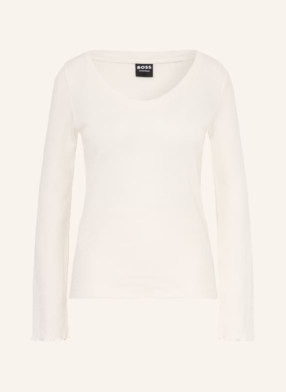 BOSS Chemise de nuit COSY WAFFLE CRÈME