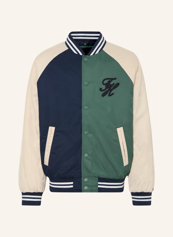 TOMMY HILFIGER kurtka studencka GRANATOWY / BEŻOWY / ZIELONY